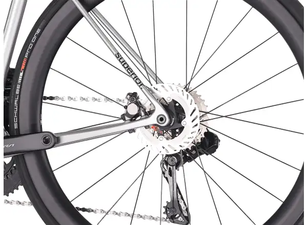Superior RR 9.8 road bike Gloss Chrome Silver/Black Metallic
