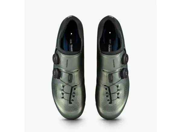 Shimano SH-RC703 men's road cycling shoes green