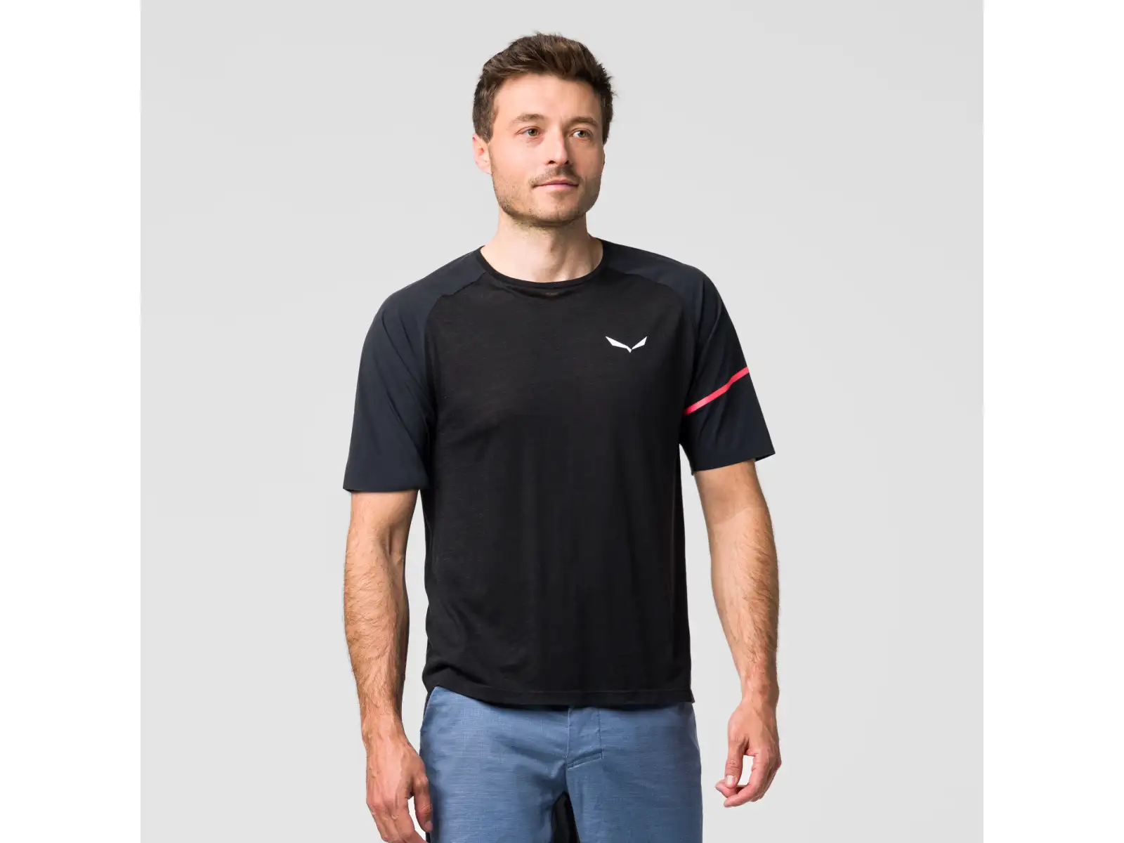Salewa Vento AM men's T-shirt short sleeve Black Out