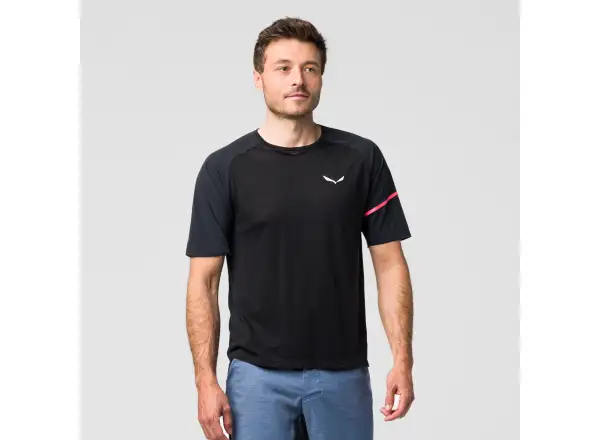 Salewa Vento AM men's T-shirt short sleeve Black Out