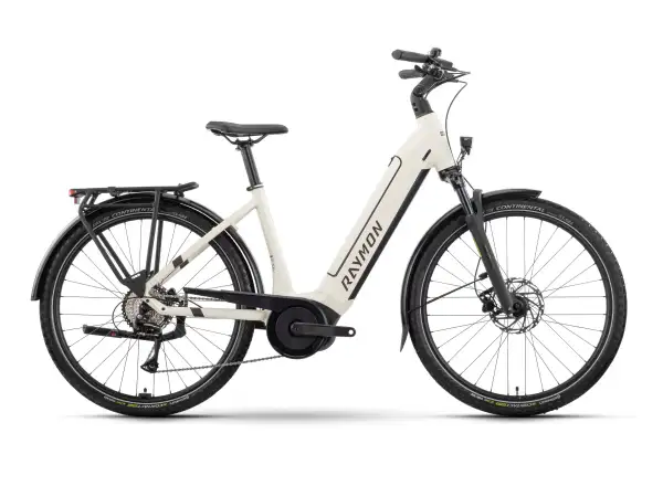 Raymon Metmo Bosch Cottowhite/Taupe low-entry city e-bike