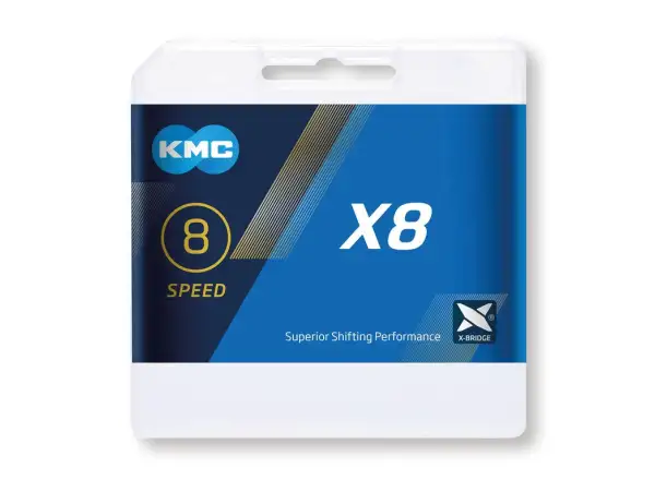 KMC chain X8 Silver/Grey 114 links
