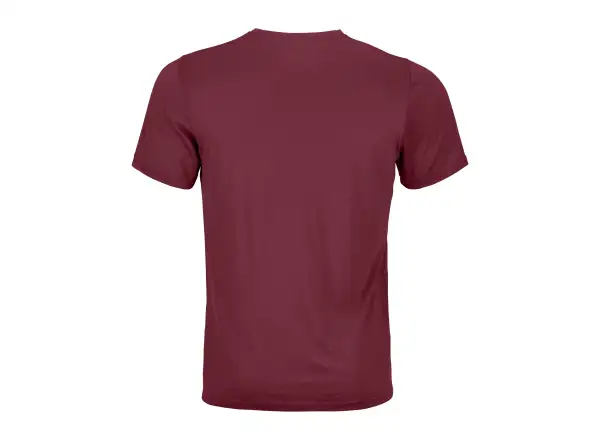 Ortovox 120 Cool Tec Mtn Stripe men's T-shirt Red Malbec
