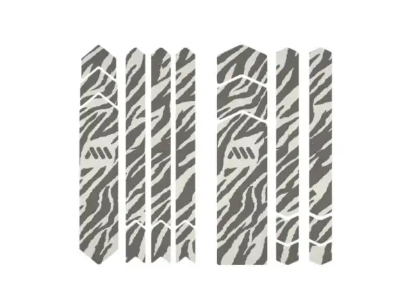 All Mountain Style frame protection stickers Full Zebra Grey