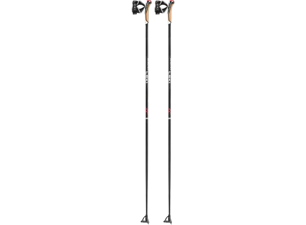 Leki PRC 750 running poles Black-white-dark Anthracite