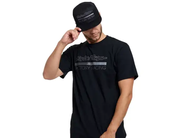 Troy Lee Designs Factory Racing men's T-shirt short sleeve Black heather/Gray