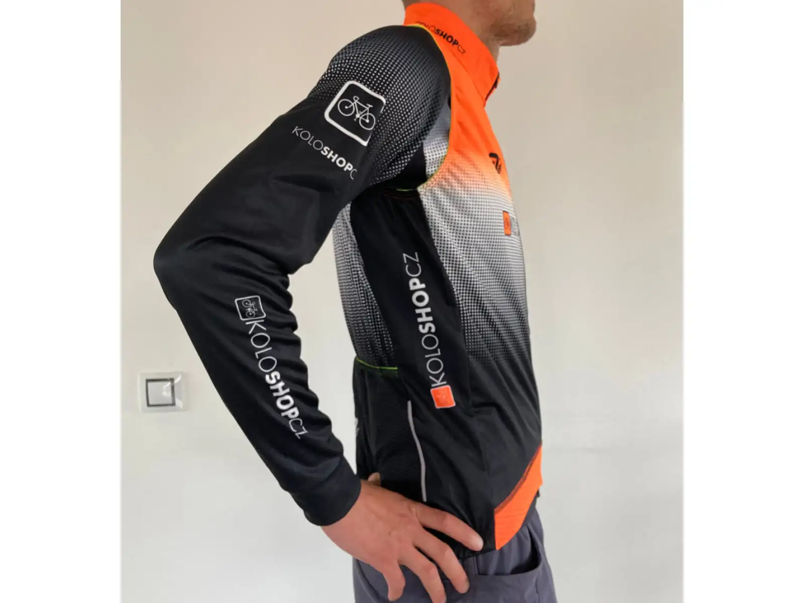 Alé PR System Koloshop men's windproof vest with pockets orange