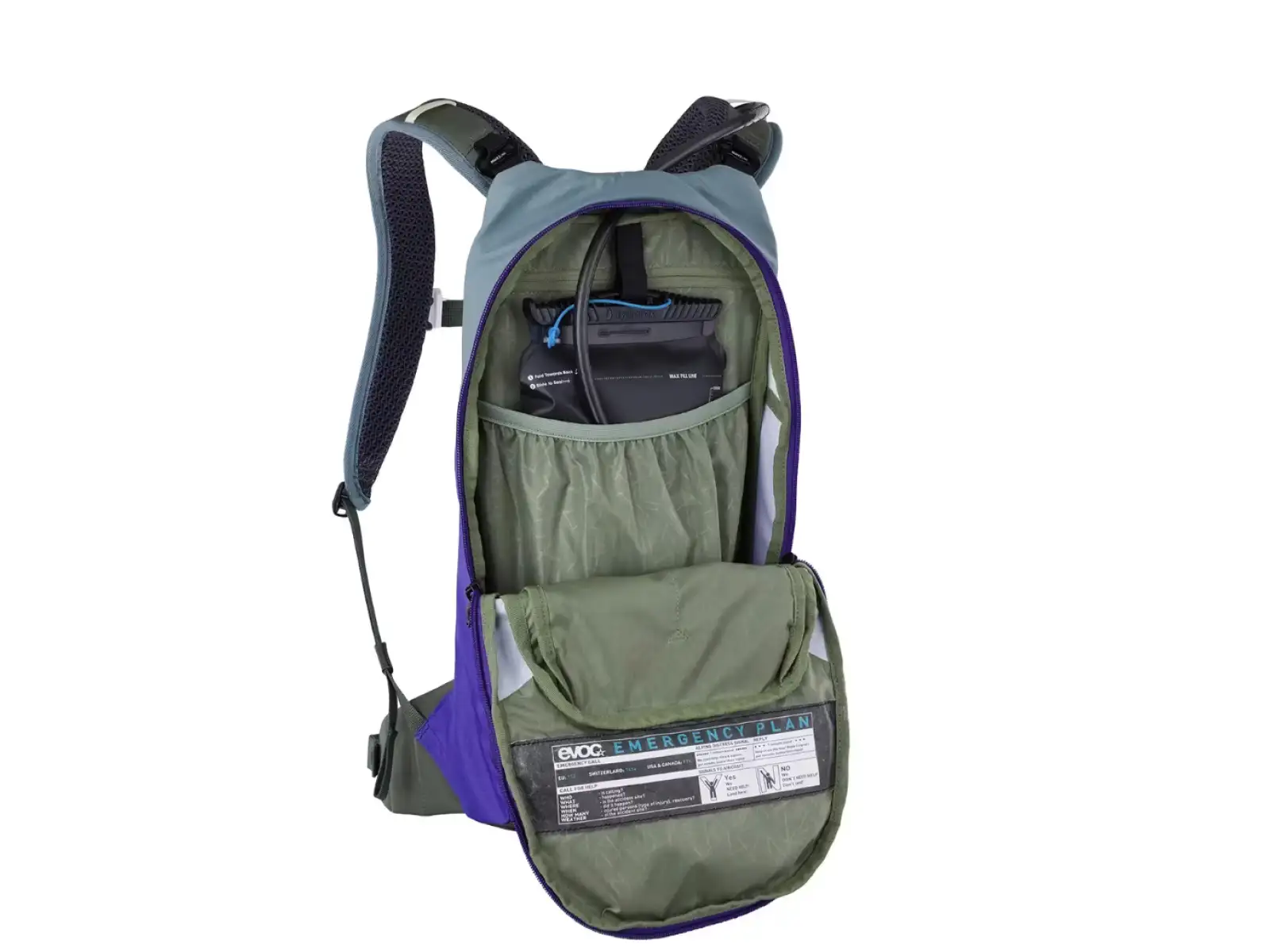 Evoc Stage 6 l backpack Steel/Violet/Dark Olive