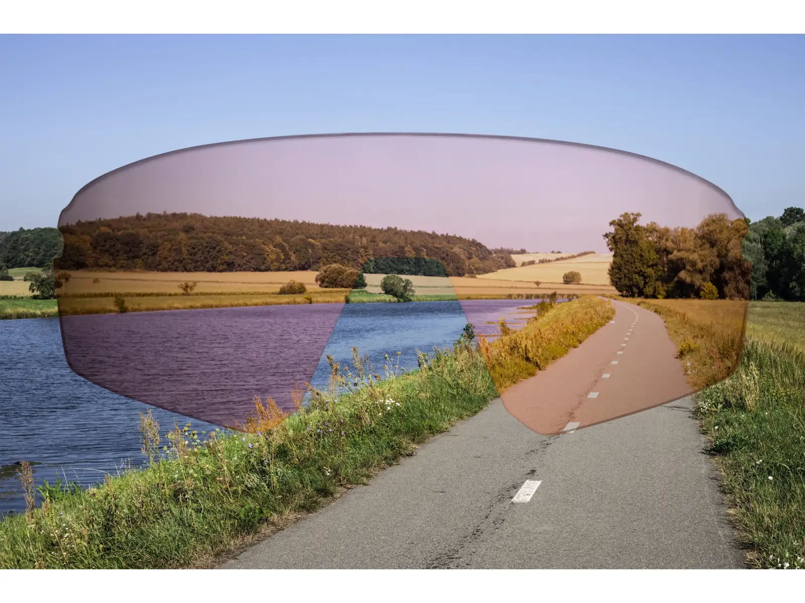 Force Electra glasses white/red revo lens