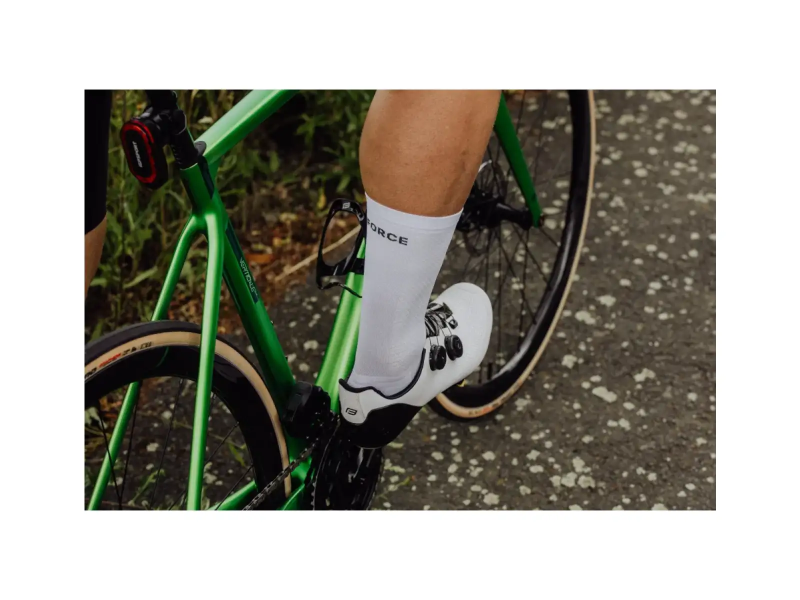 Force Verdone cycling socks white