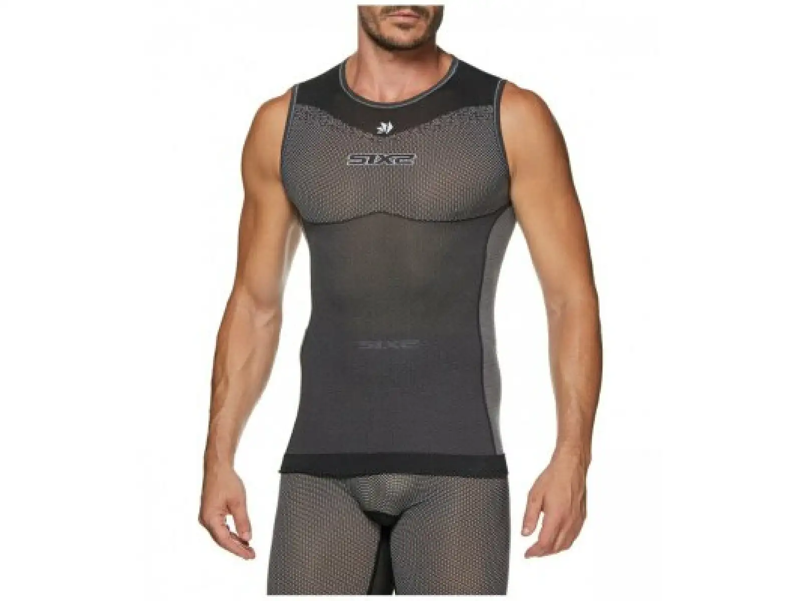 SIXS SML BT functional ultra-lightweight sleeveless shirt carbon black