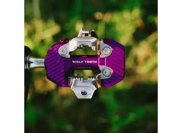 WOLF TOOTH CTRL Trail Clipless pedals Ultraviolet Purple