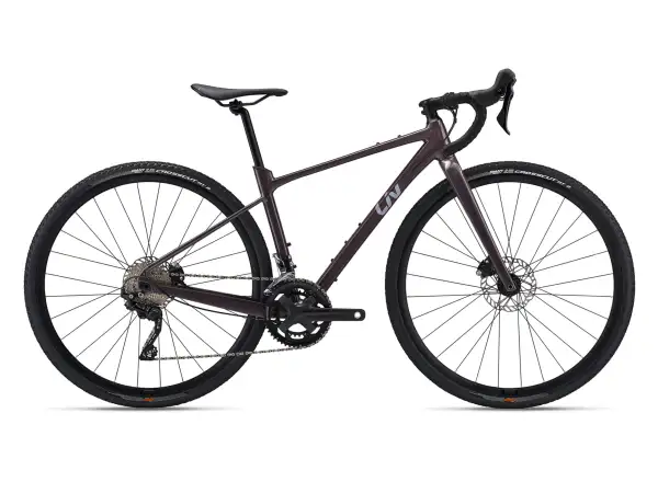Liv Devote 1 women's gravel bike Charcoal Plum