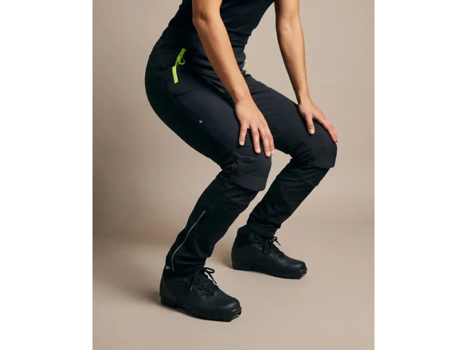 Silvini Soracte women's pants Black/Lime