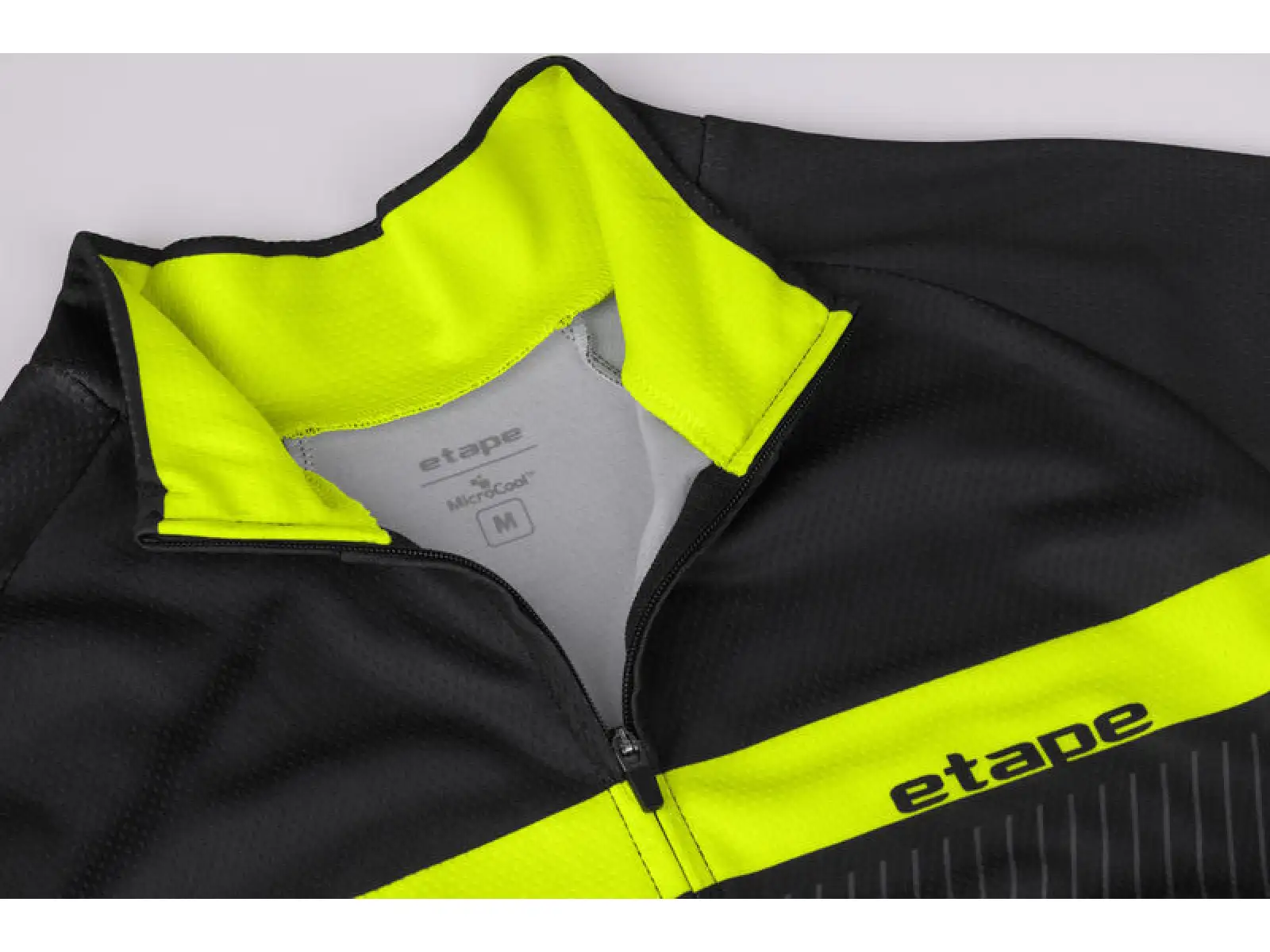 Etape Comfort 2.0 men's jersey long sleeve Black/yellow fluo