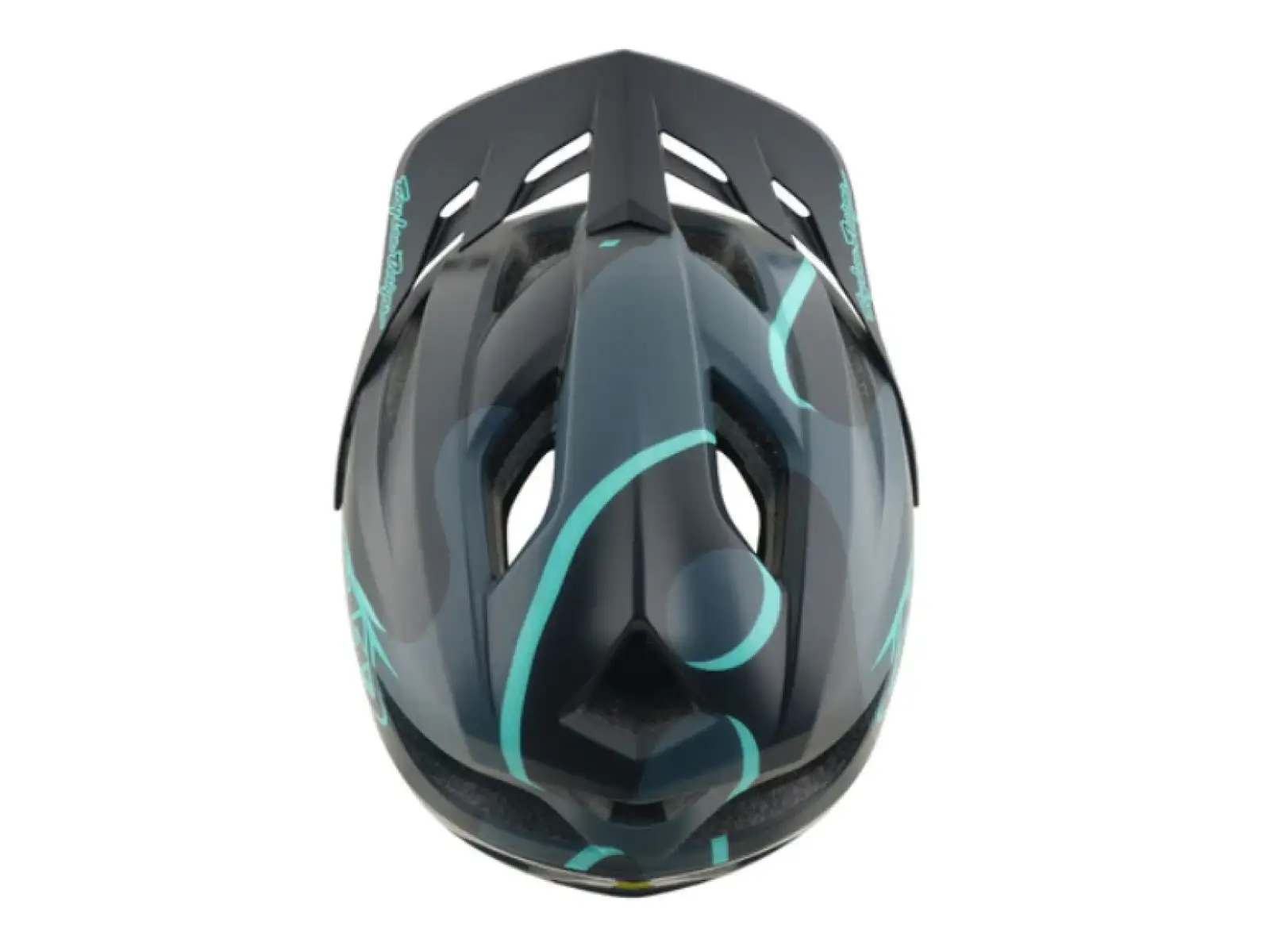 Troy Lee Designs Flowline SE MIPS helmet Badge Carbon/Real Teal