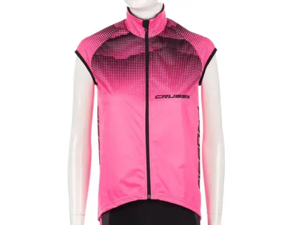 Crussis women's vest pink/black