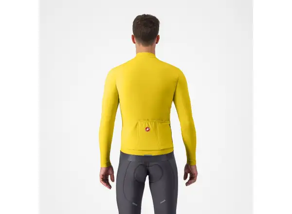 Castelli Espresso Thermal Jersey men's jersey Mango Mojito/Dark Gray