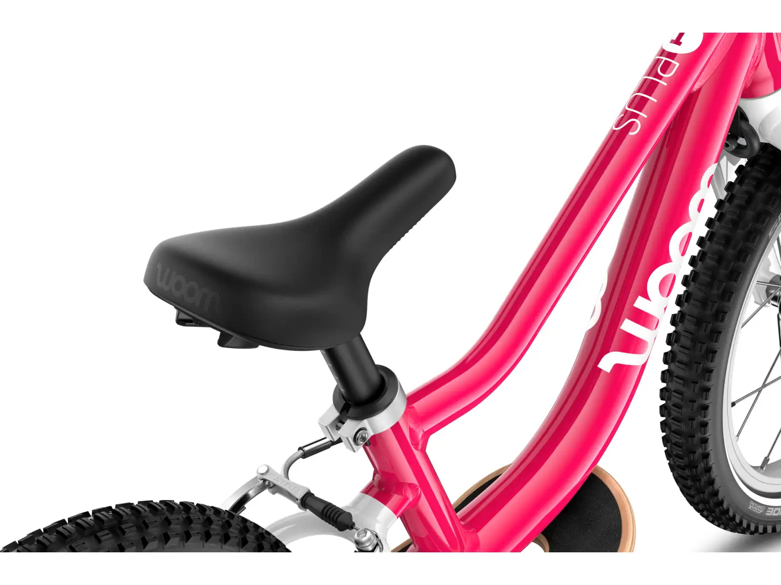 Woom GO 1 Plus children's balance bike 14" Hot Pink