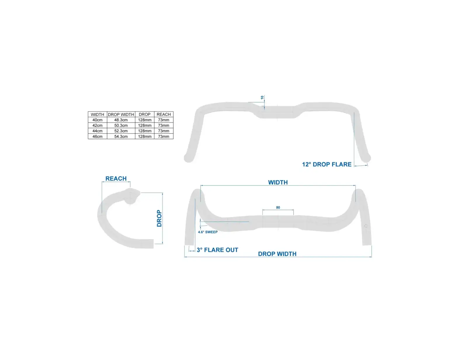 Ritchey Comp Ergomax BB Black 40 handlebars