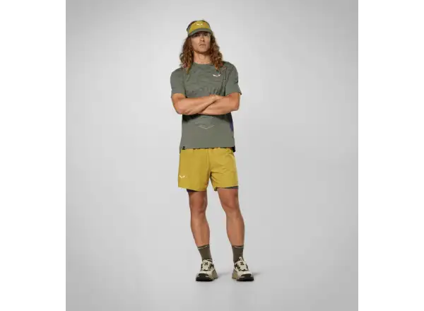 Salewa Pedroc Durastretch 2in1 men's shorts Olive Oil