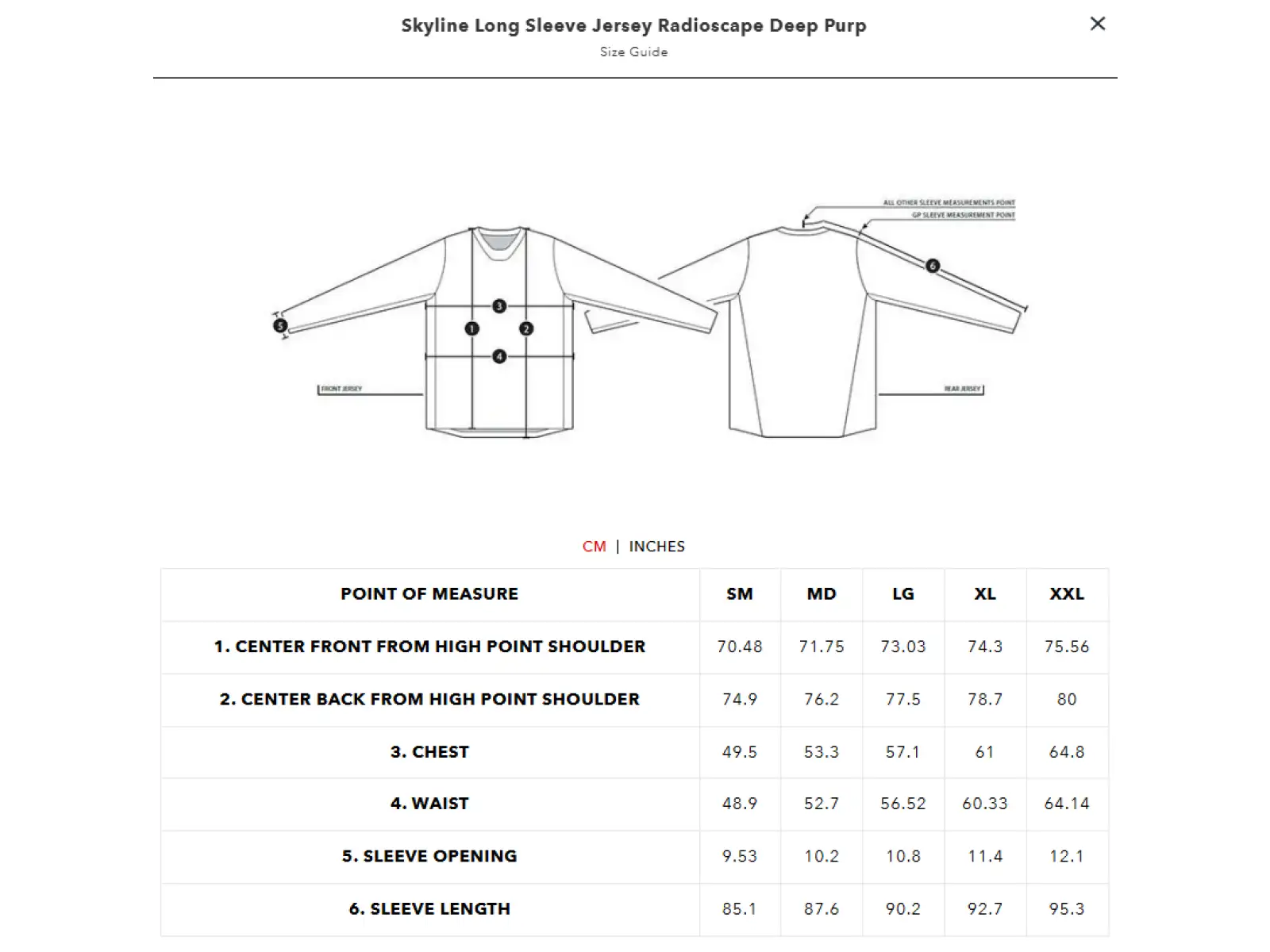 Troy Lee Designs Skyline Radioscape men's jersey long sleeve Deep Purple