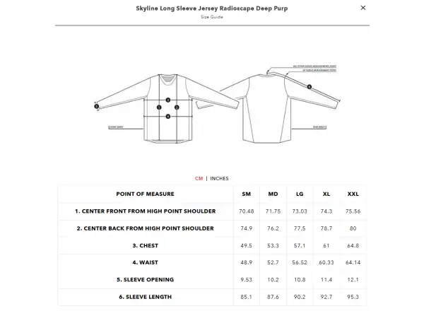 Troy Lee Designs Skyline Radioscape men's jersey long sleeve Deep Purple
