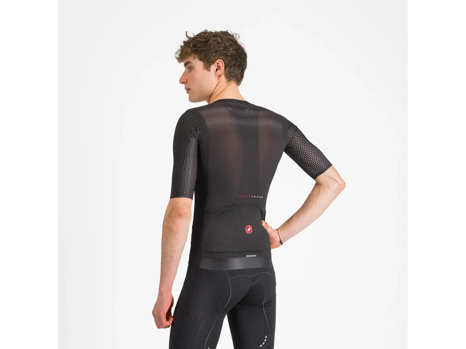 Castelli Aero Race 8S men's jersey short sleeve Black