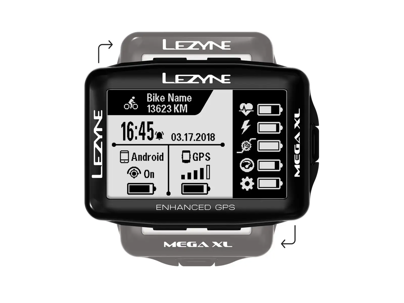 Lezyne Mega XL GPS navigation black
