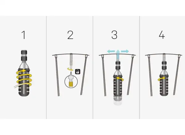 Topeak pump Nano Airbooster + 25g CO2 cartridge