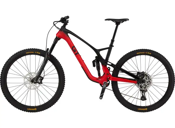 GT Force 29 Carbon Elite full suspension mountain bike Red