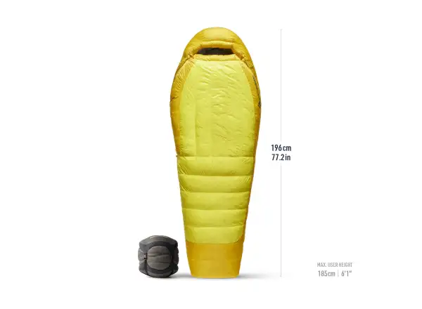 Sea To Summit Alpine Down Regular sleeping bag -29C Blazing Yellow