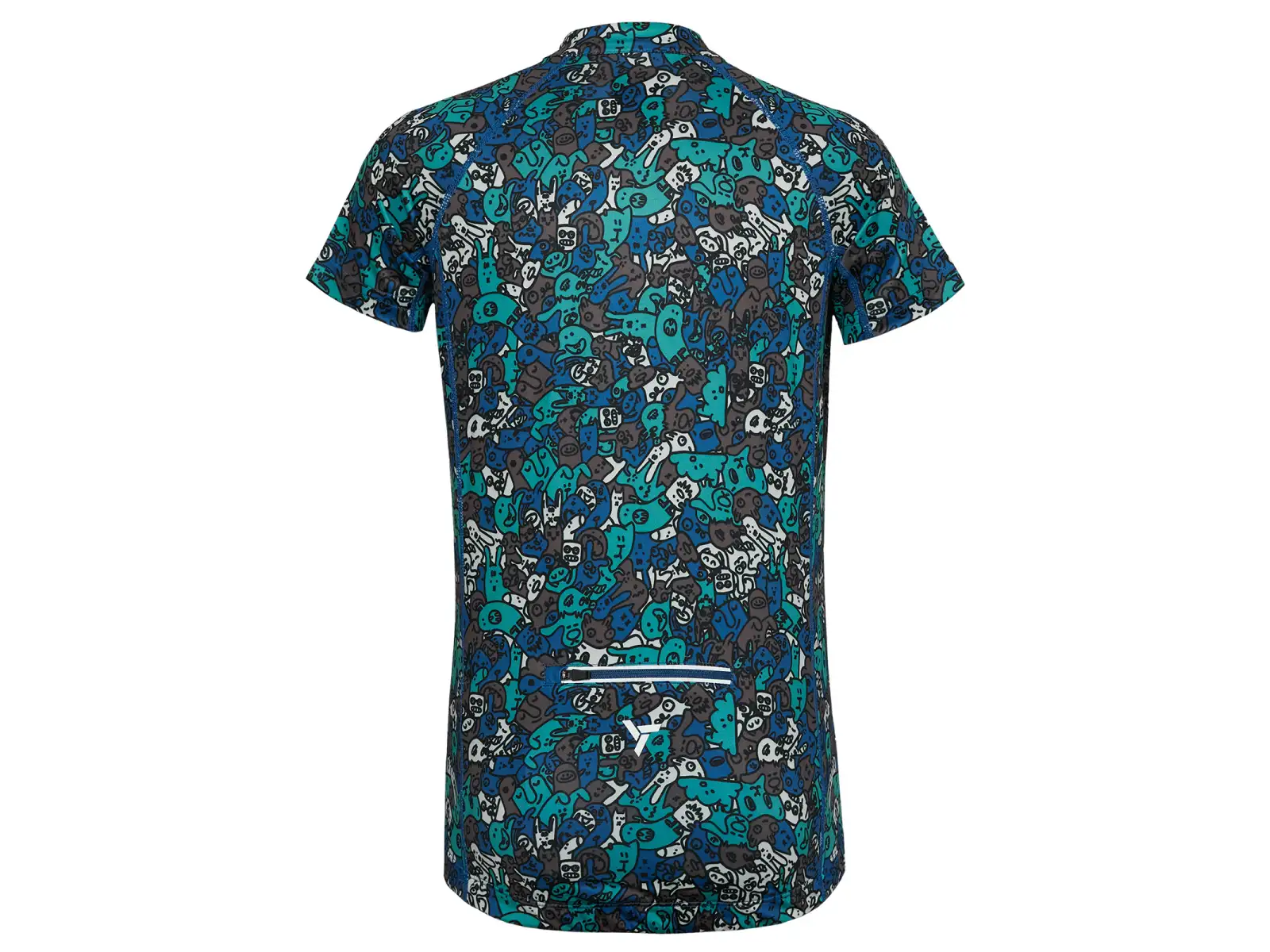 Silvini Scrivia kids short sleeve jersey Blue/Yellow