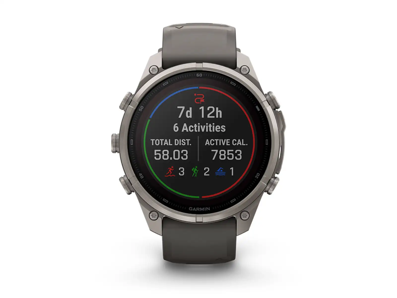 Garmin Fénix 9 Pro inReach Solar 47 mm Titanium Pebble Gray/Silver Gray