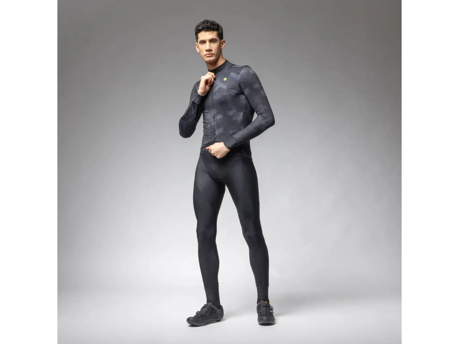 Alé PR-E Spray men's jersey long sleeve Black