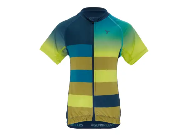 Silvini Mazzani kids jersey short sleeve Navy/Lime