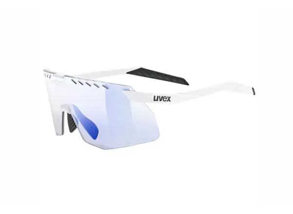 Uvex Pace Stage Variomatic Small glasses White Matt/Mirror Blue