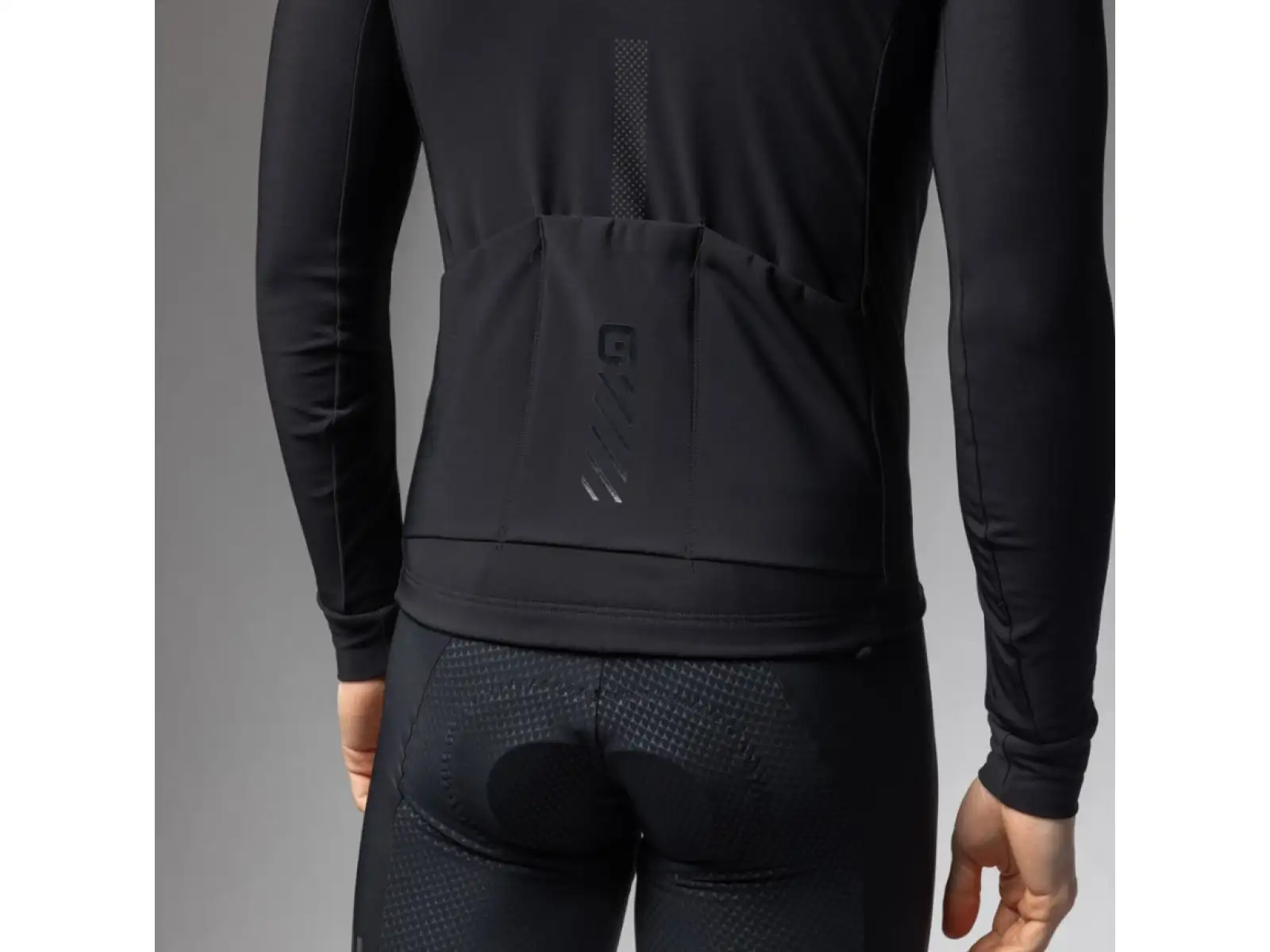 Alé Pragma Fondo 3.0 men's insulated jersey long sleeve Black