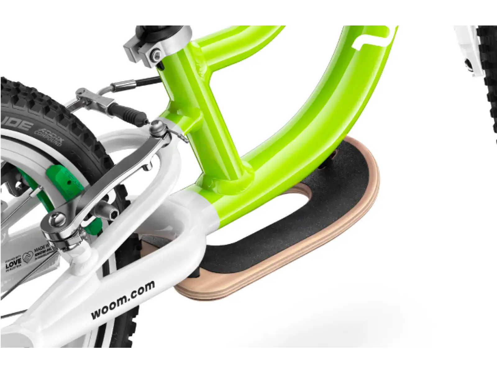 Woom 1 Lizard Lime 12 children's balance bike