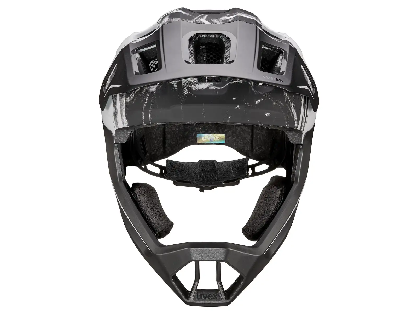 Uvex React JR Fullface MTB helmet White Matt