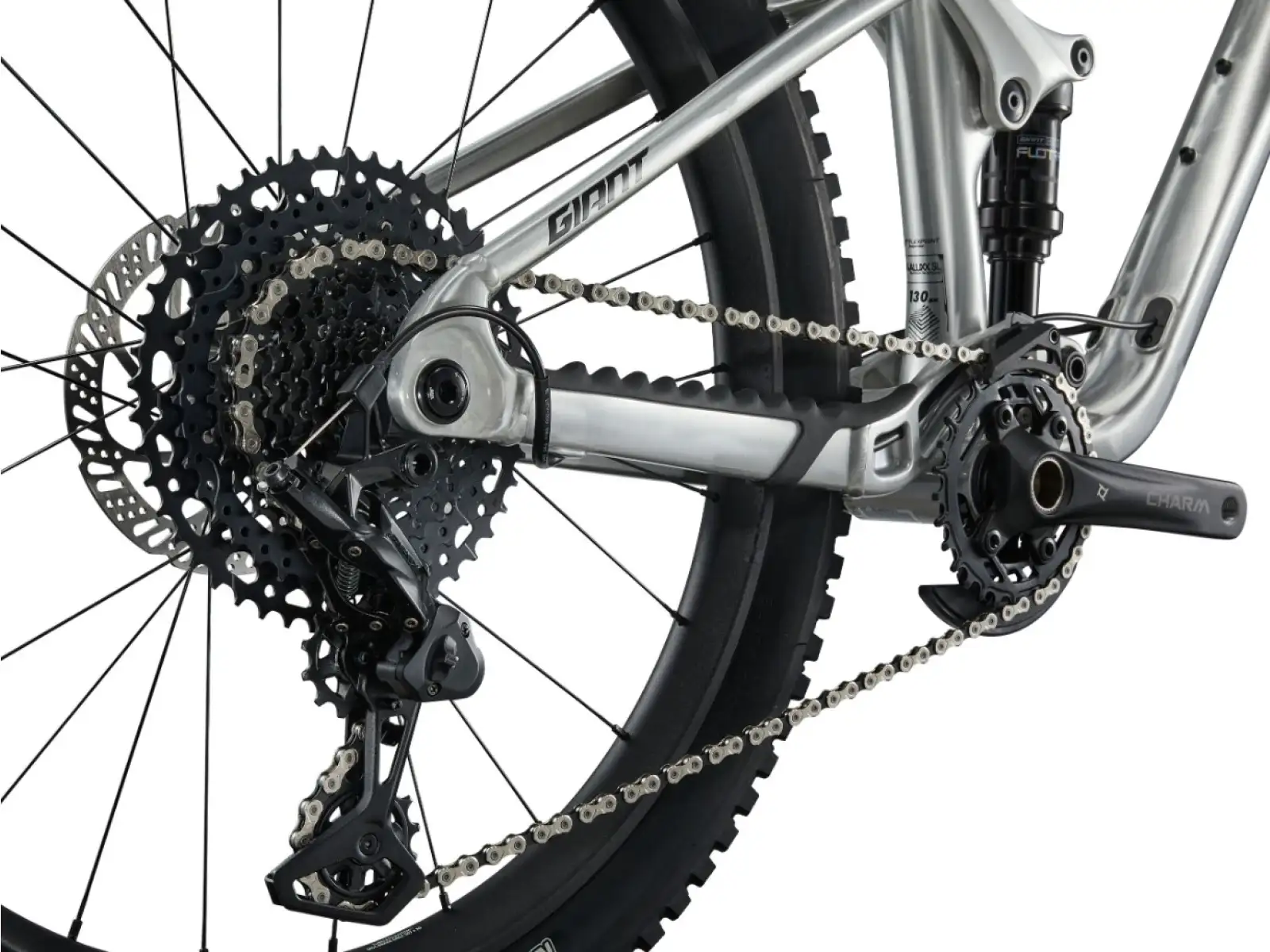 Giant Faith 24 children's full suspension bike Raw Aluminium