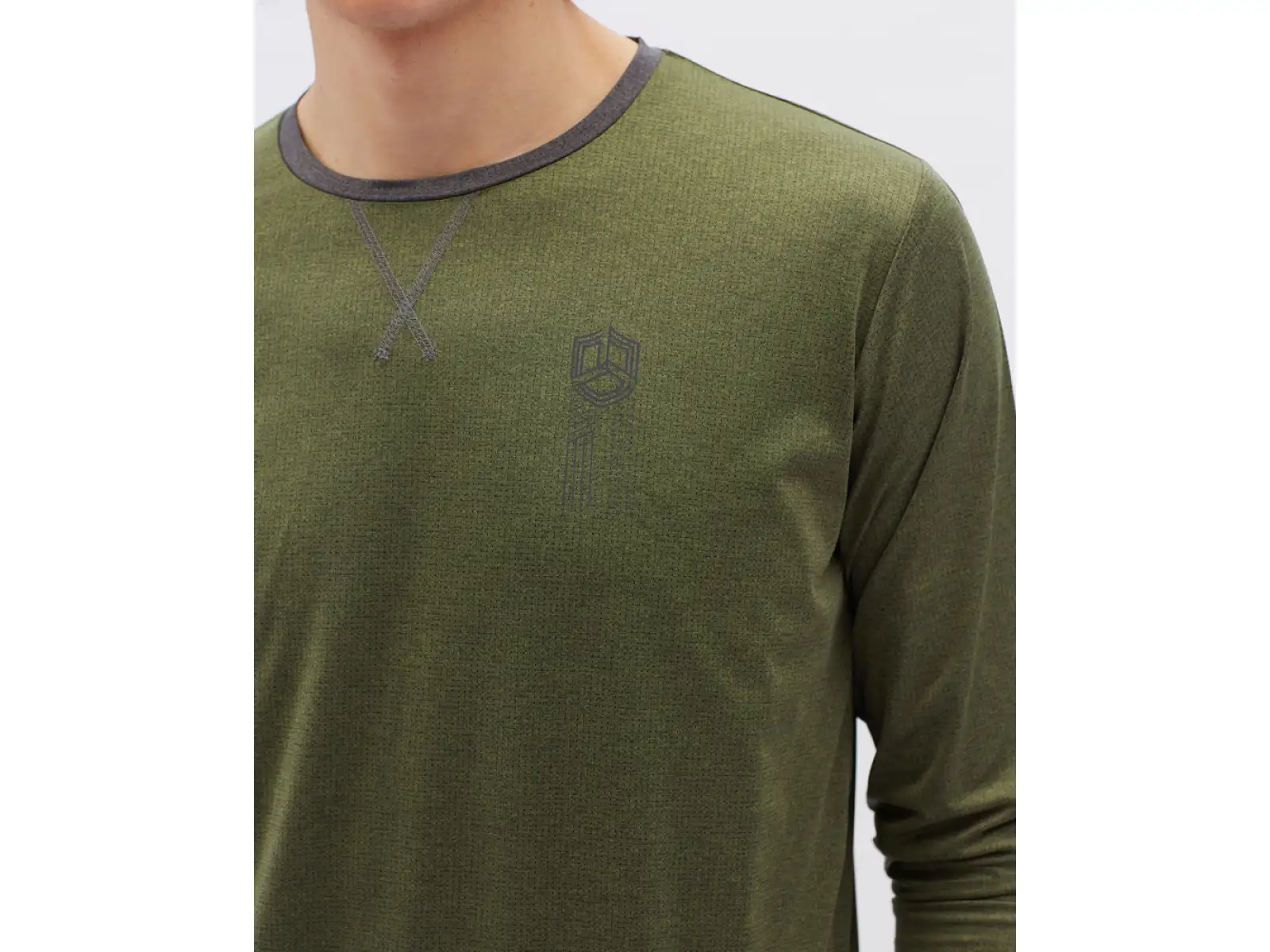 Silvini Casalo men's jersey long sleeve Olive/Charcoal