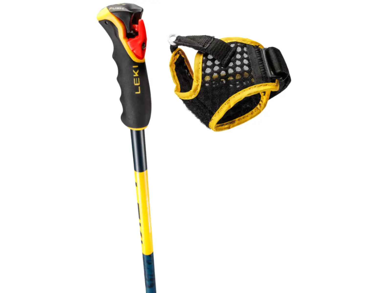 Leki Spitfire Vario 3D ski poles Denimblue/Aegeanblue/Mustardyellow