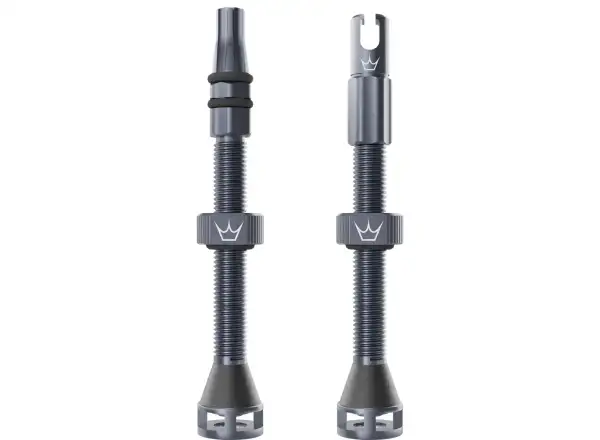 Peatys Holeshot Fast Flow tubeless valves 60 mm Slate