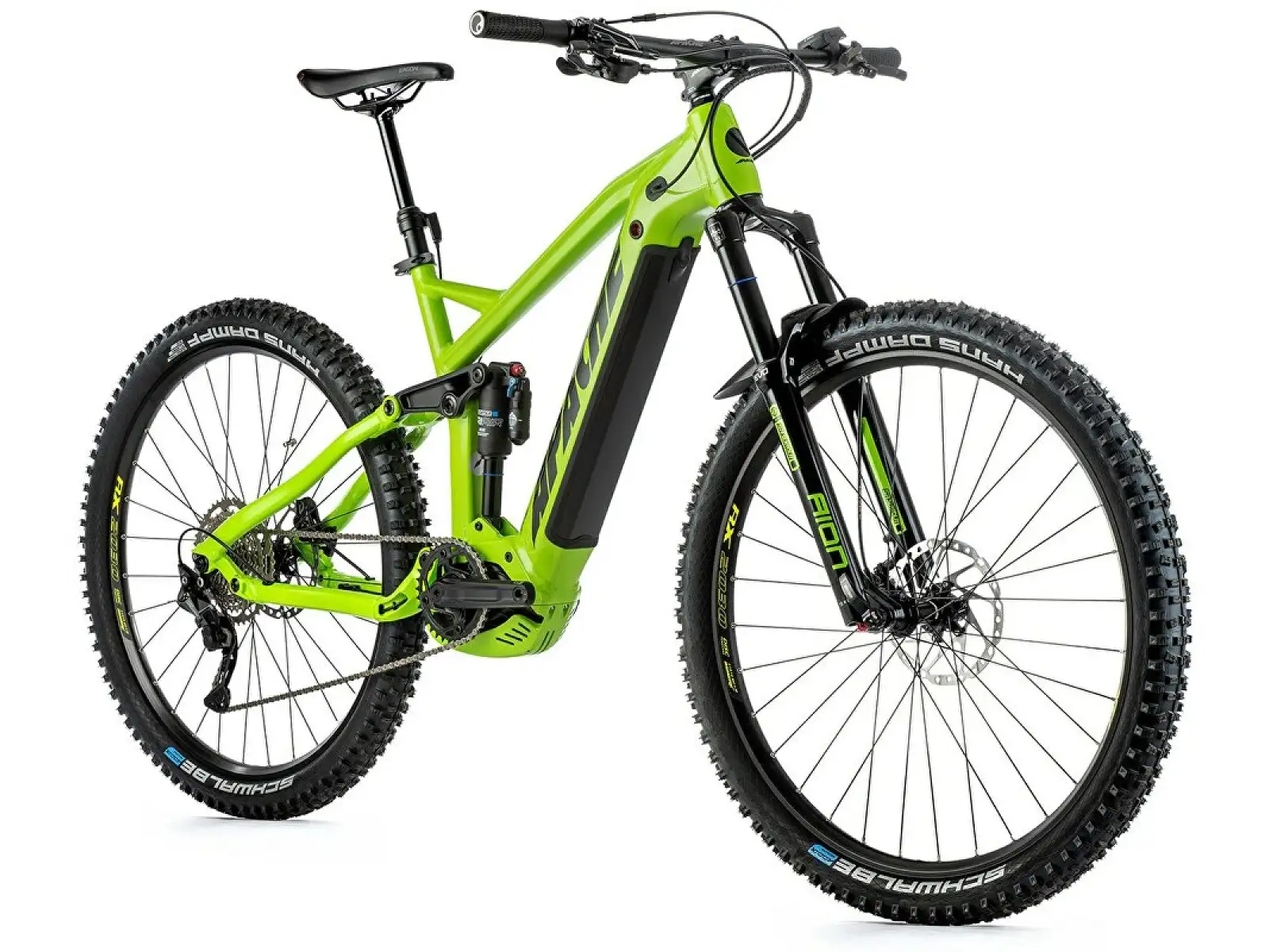 Apache Quruk 5 Bosch full suspension e-bike acid green