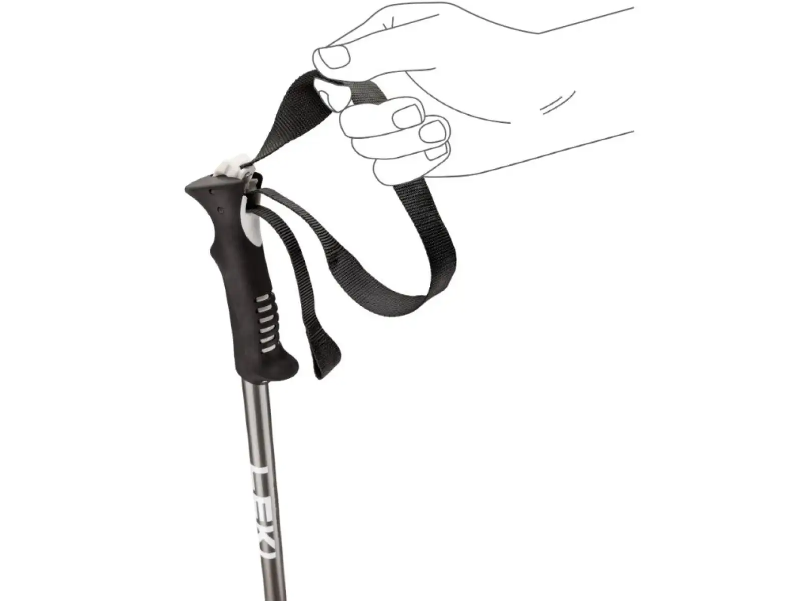 Leki Primacy ski poles Black/Light Anthracite/White