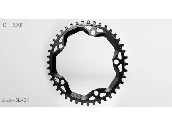 Absolute Black Cyclocross chainring BCD130 38t.