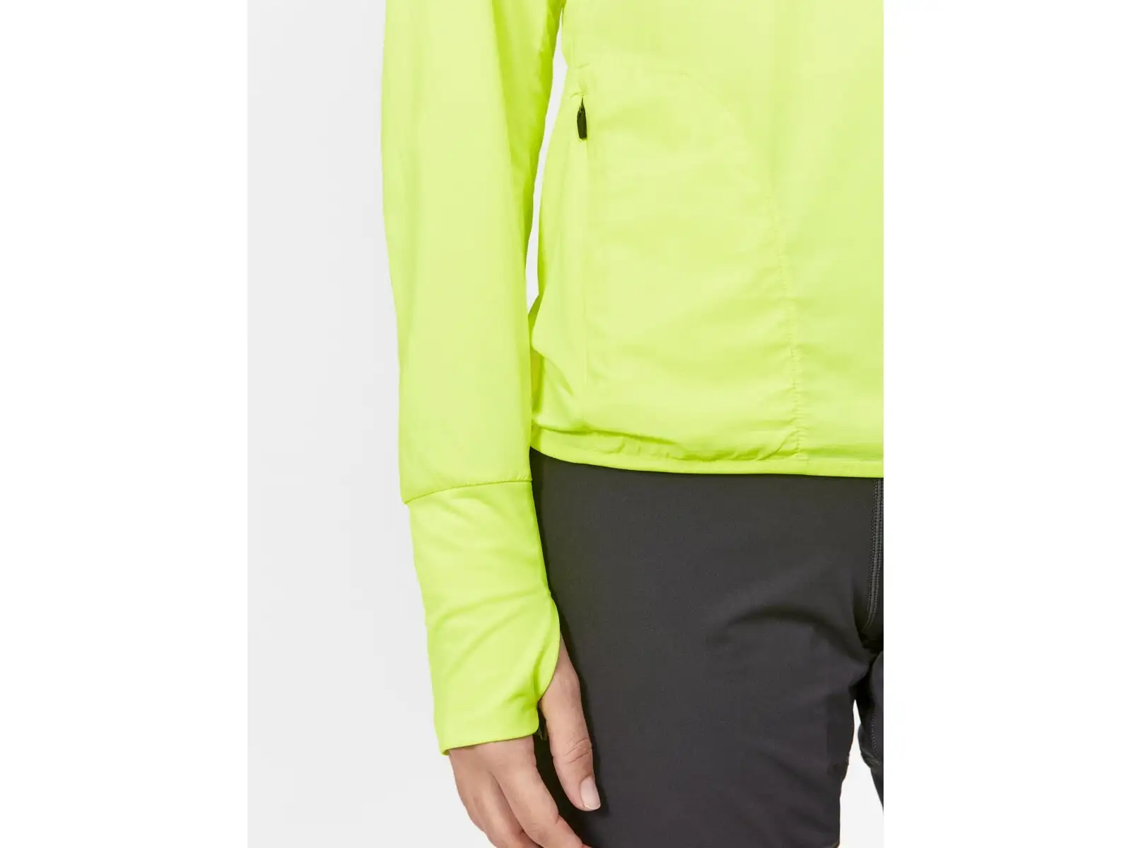 Craft Pro Hypervent Wind women's long sleeve running shirt yellow