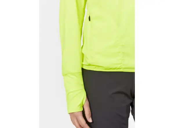 Craft Pro Hypervent Wind women's long sleeve running shirt yellow