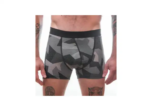 Sensor Merino Impress men's thermal shorts black/Camo